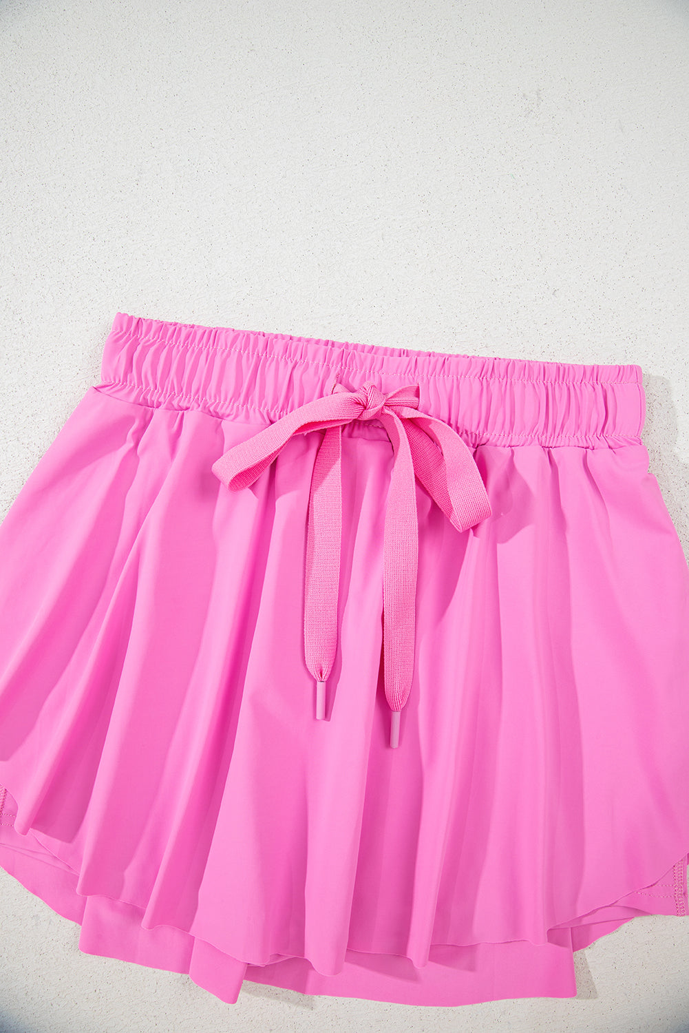 Hot Pink Drawstring Tennis Skort