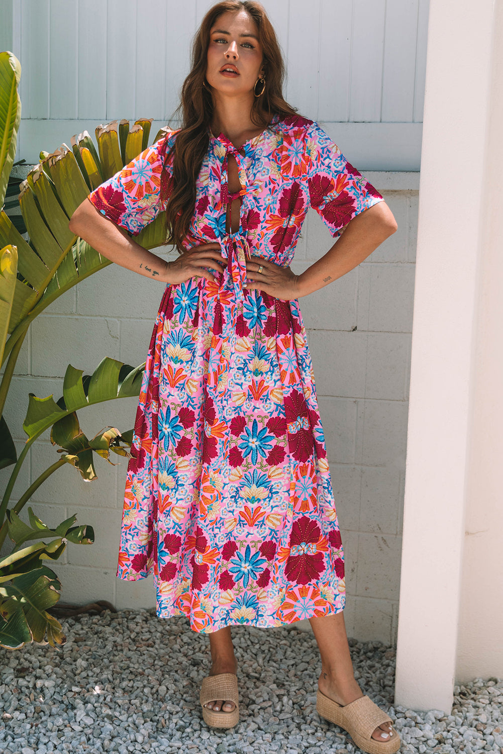 Rose Floral Dress
