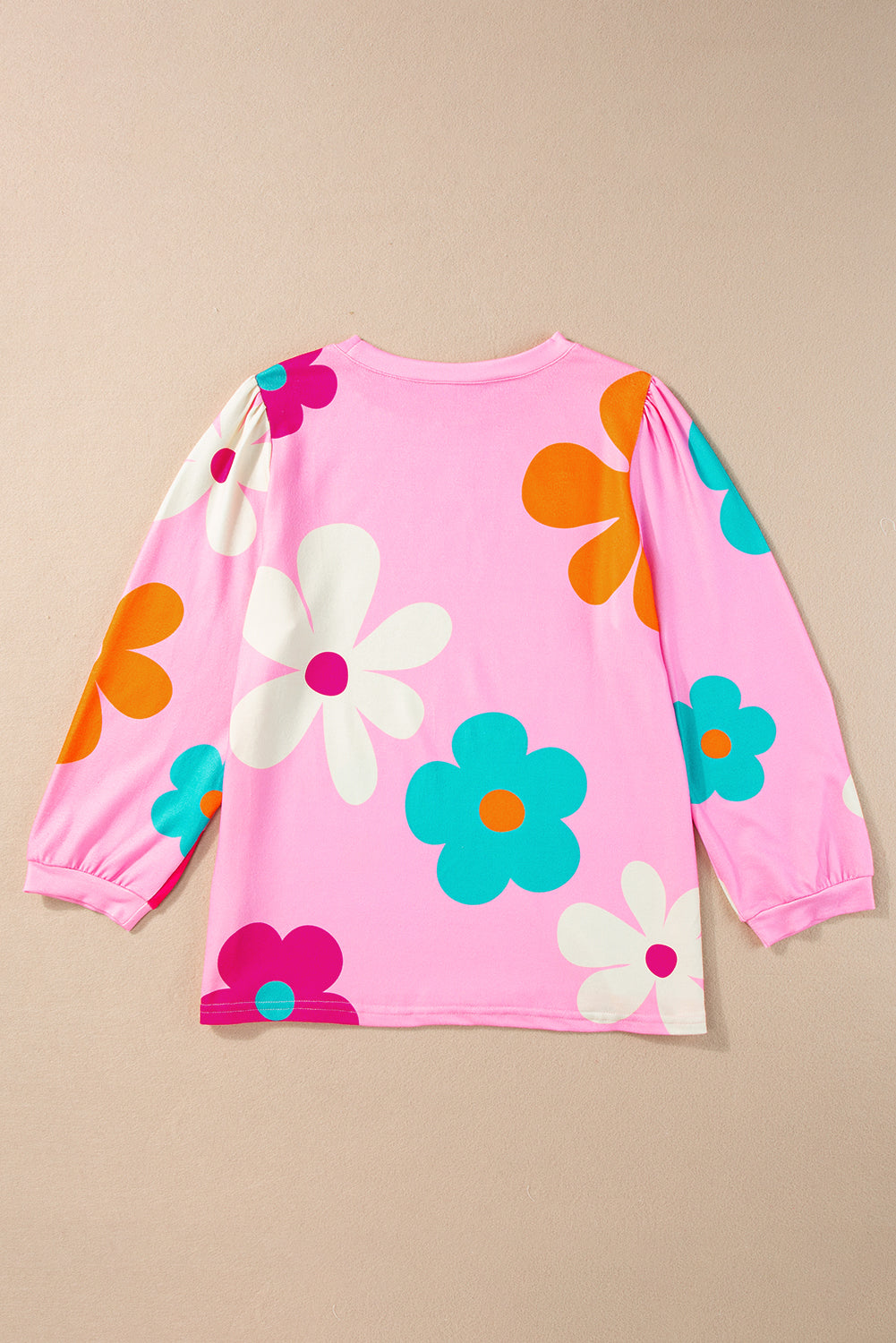 Rose Flower Print Top