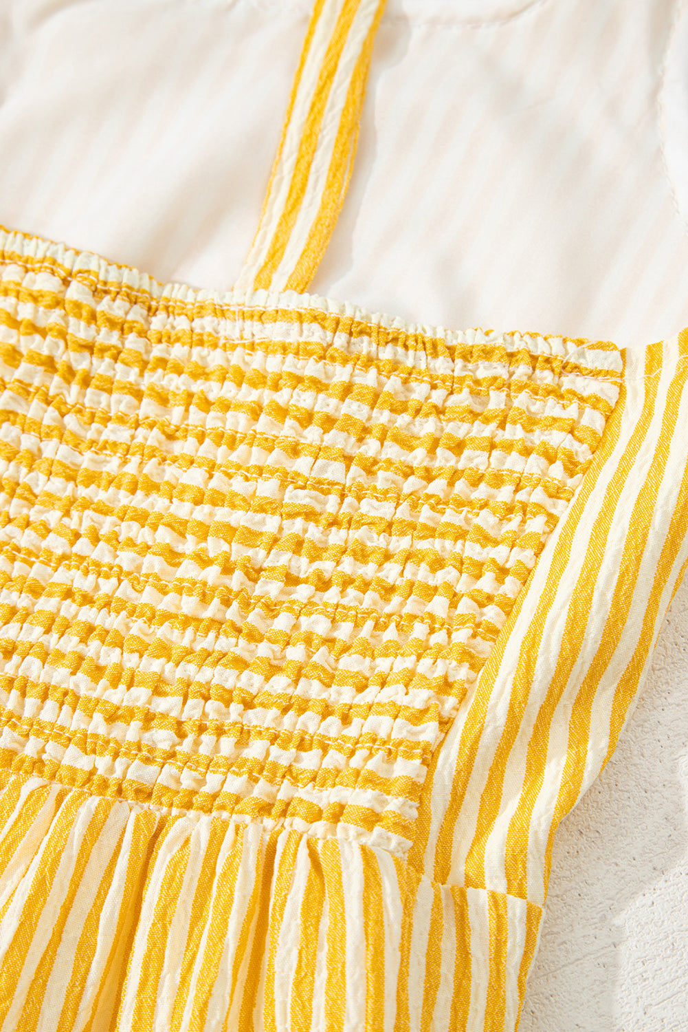 Yellow Stripe Romper