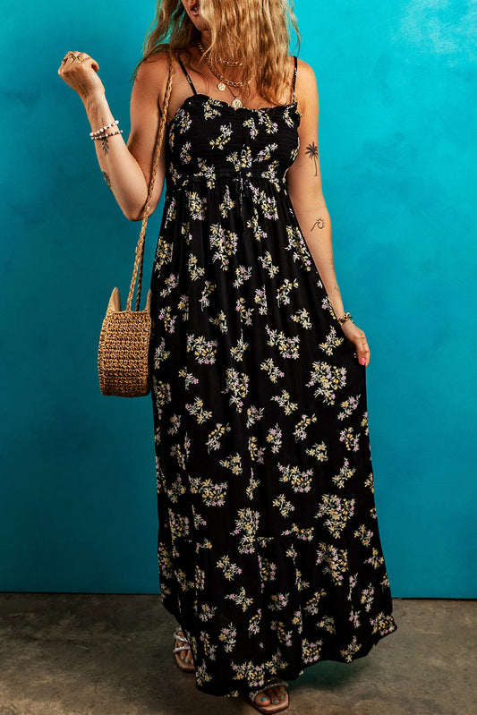 Black Floral Maxi Dress