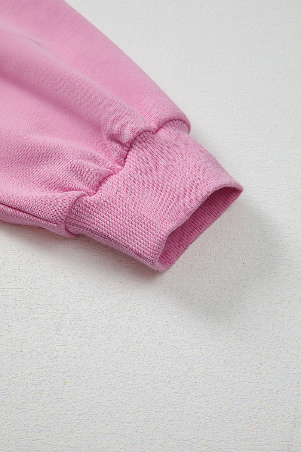 Bright Pink Lace Sweatshirt