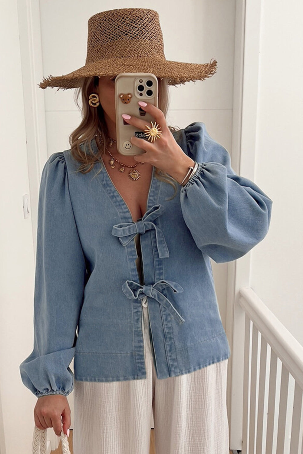 Blue Denim Top