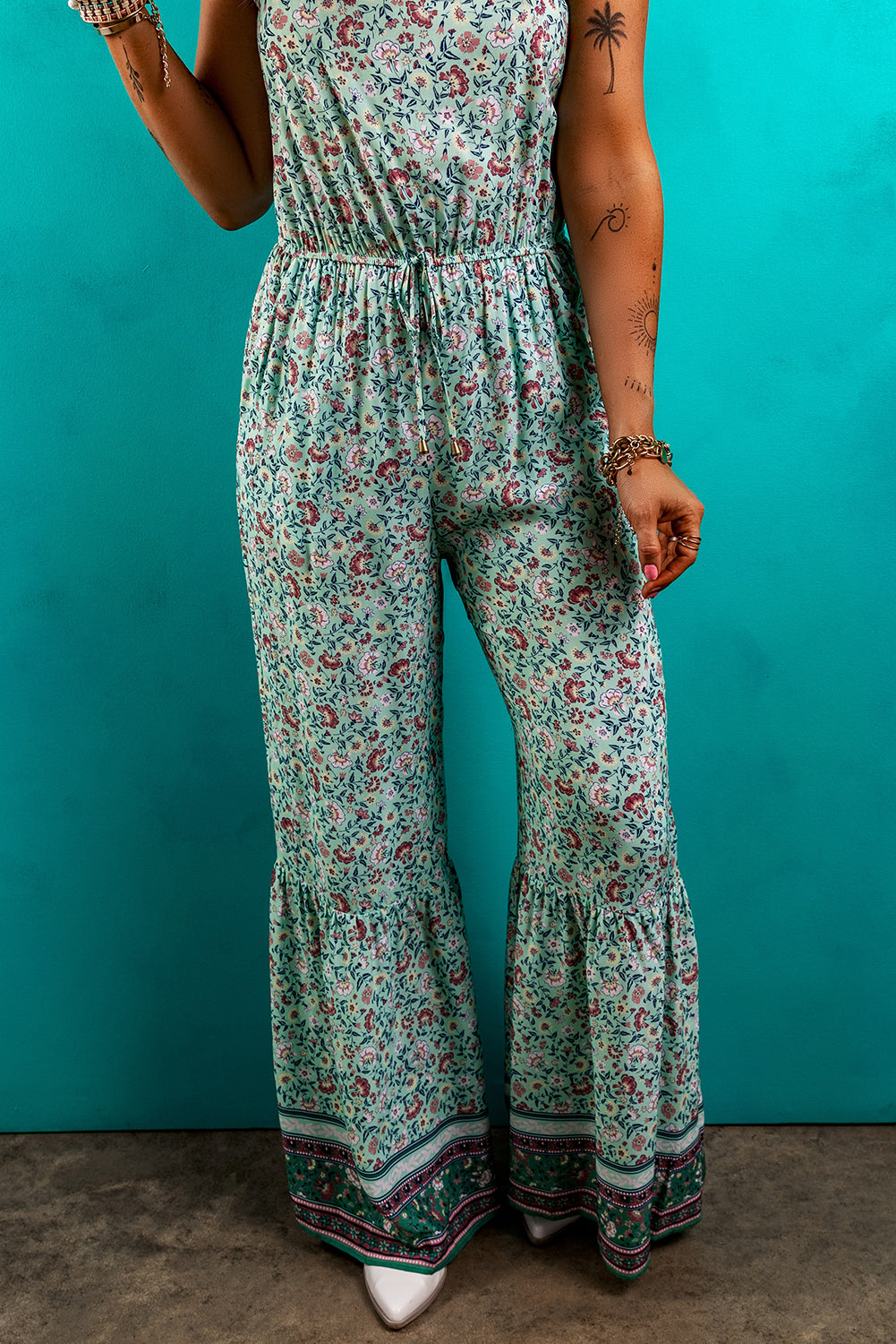 Green Bohemian Jumpsuit