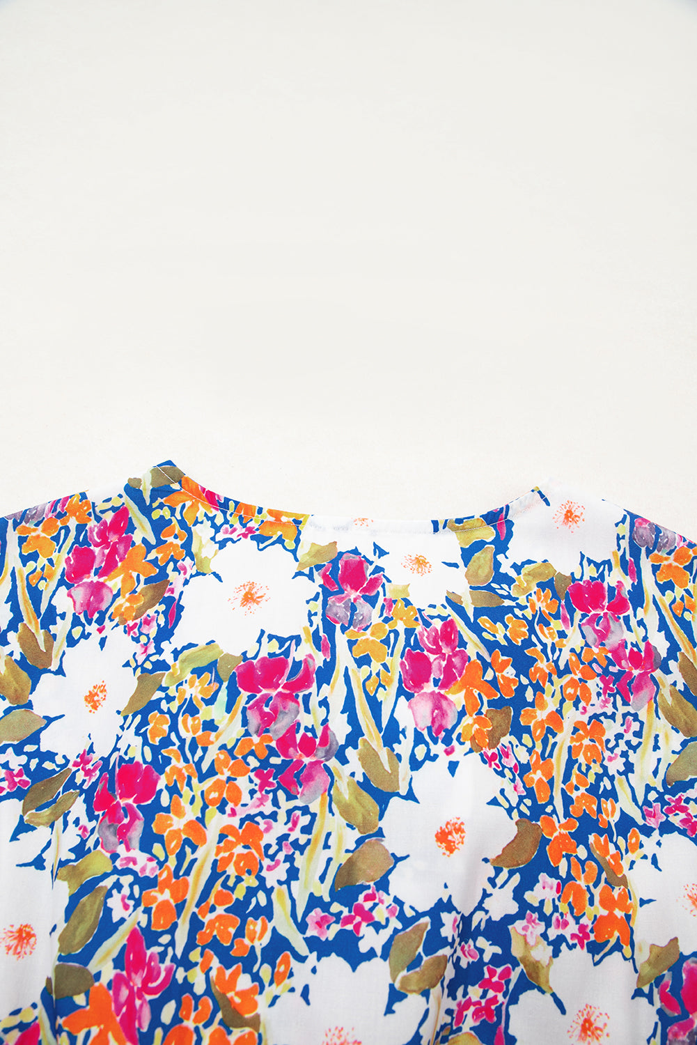 Rose Green Floral Peplum Blouse