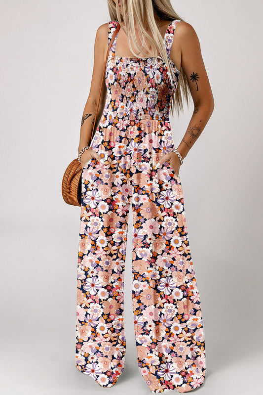 Black Floral Jumpsuit