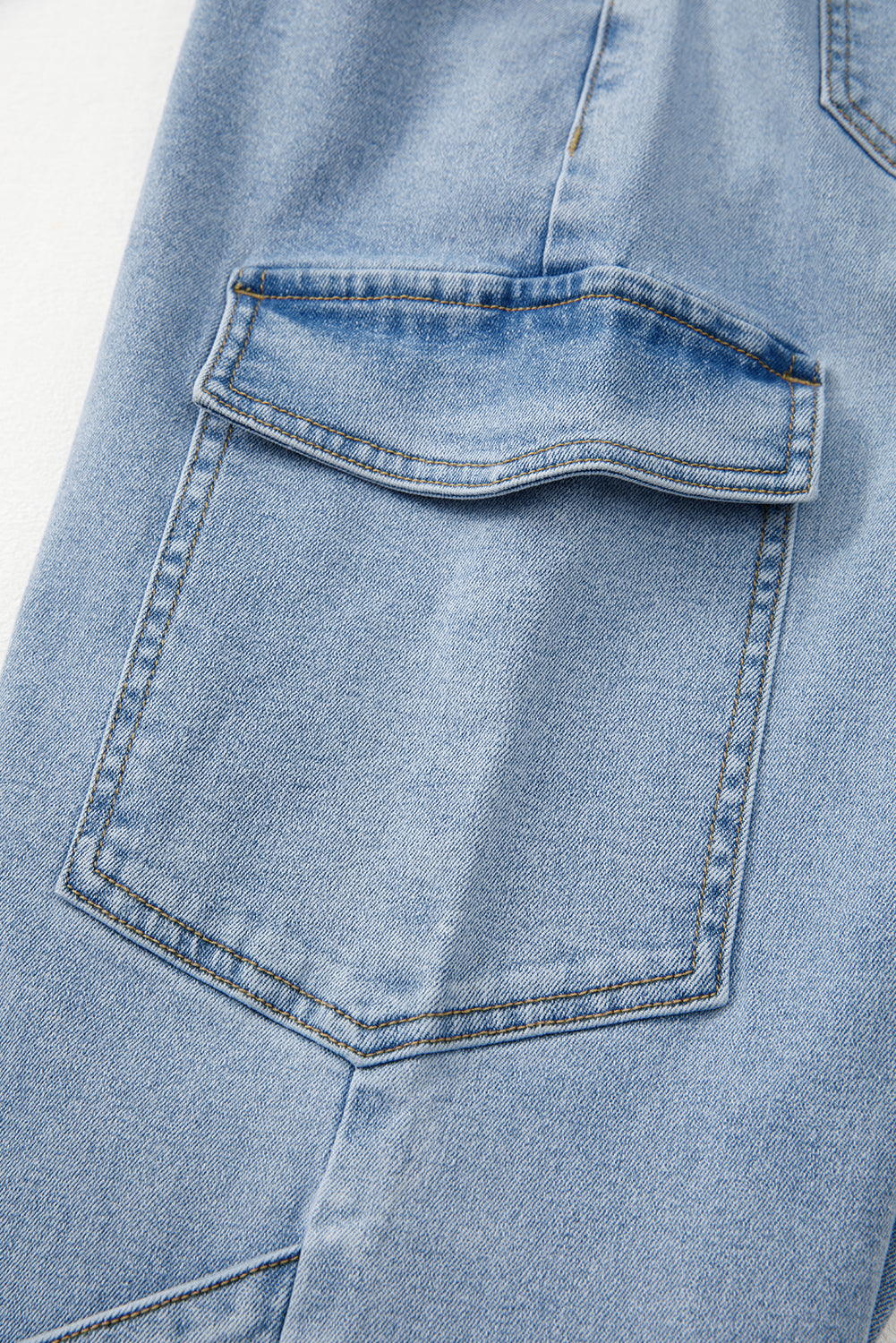 Blue Bowknot Cargo Jeans