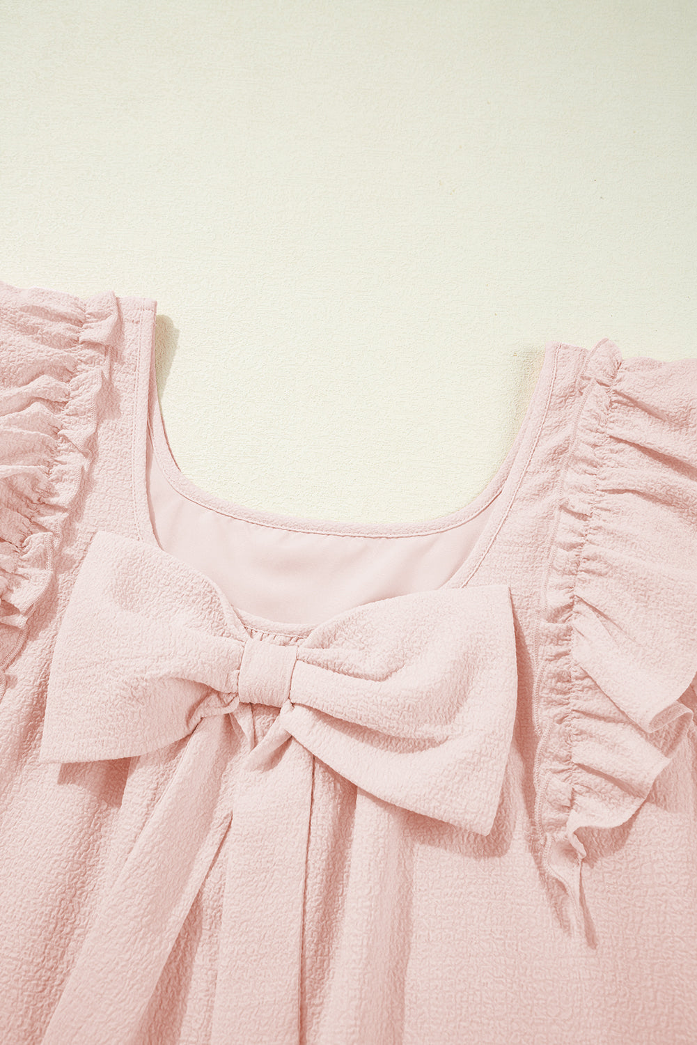 Light Pink Bow Back Mini Dress