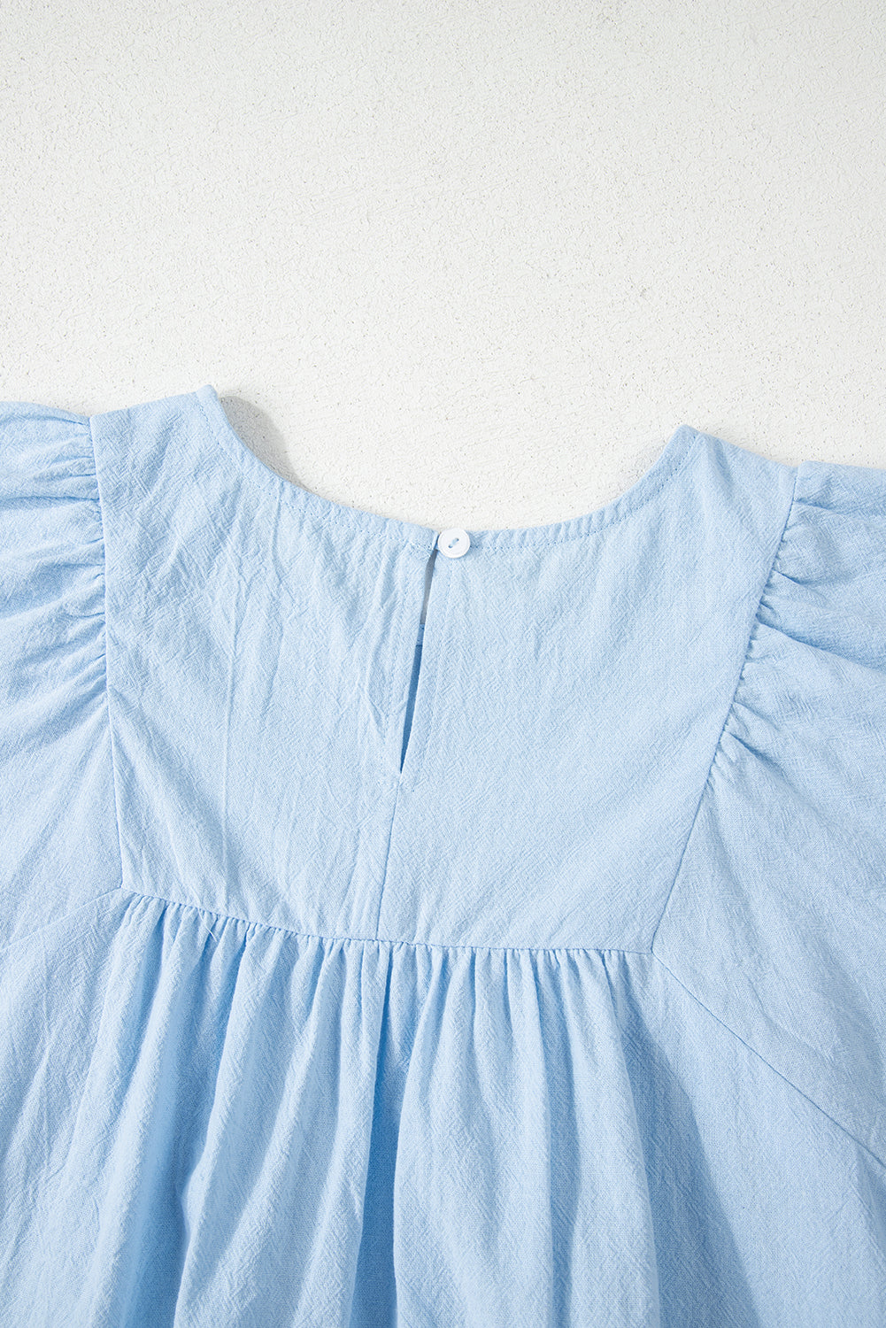 Blue Embroidered Blouse