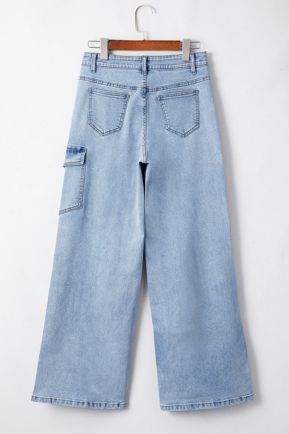 Blue Bowknot Cargo Jeans