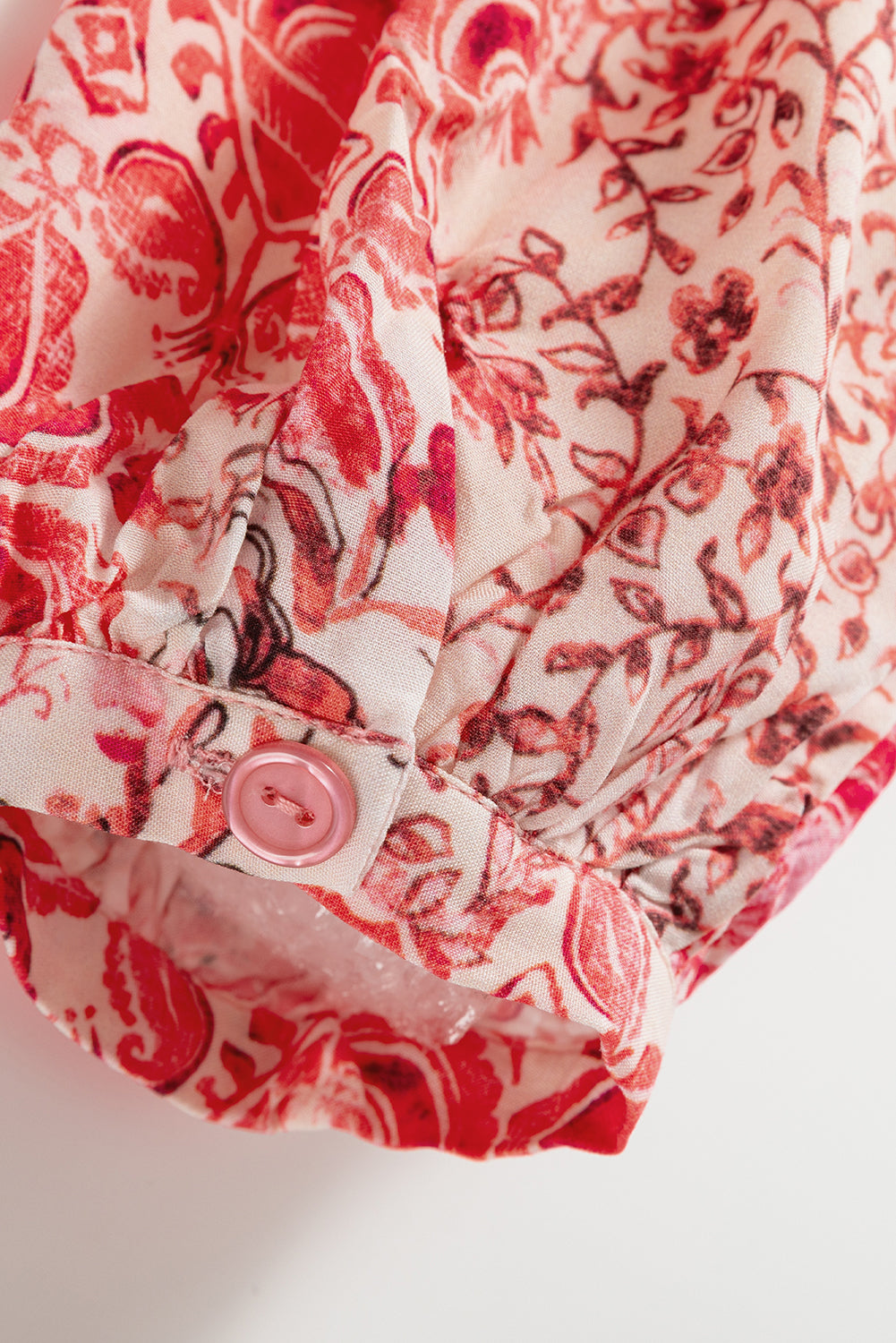 Pink Bohemian Floral Mini Dress