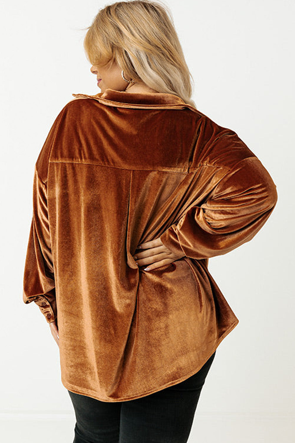 Chestnut Velvet Shirt