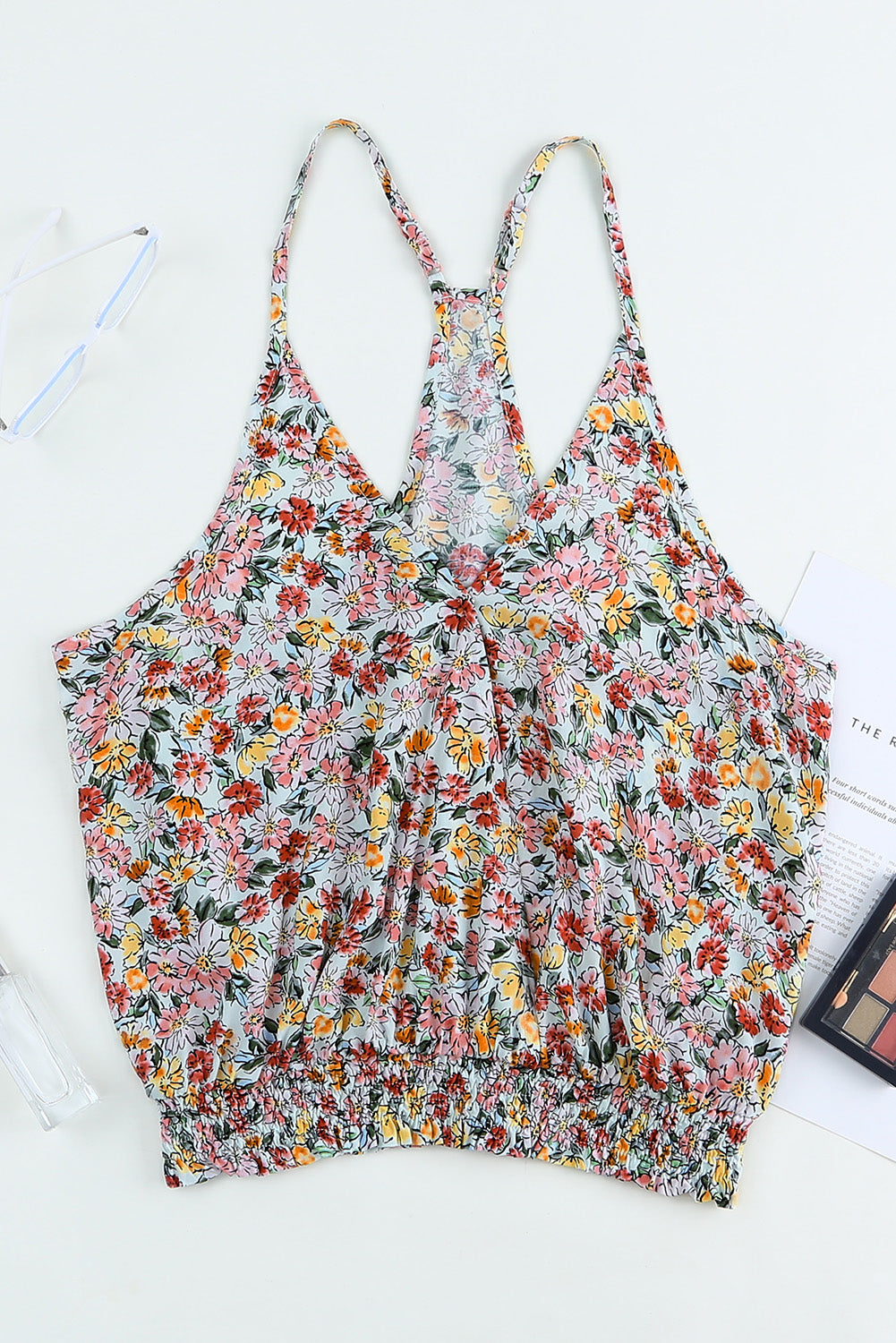 Multicolor Floral Tank Crop Top
