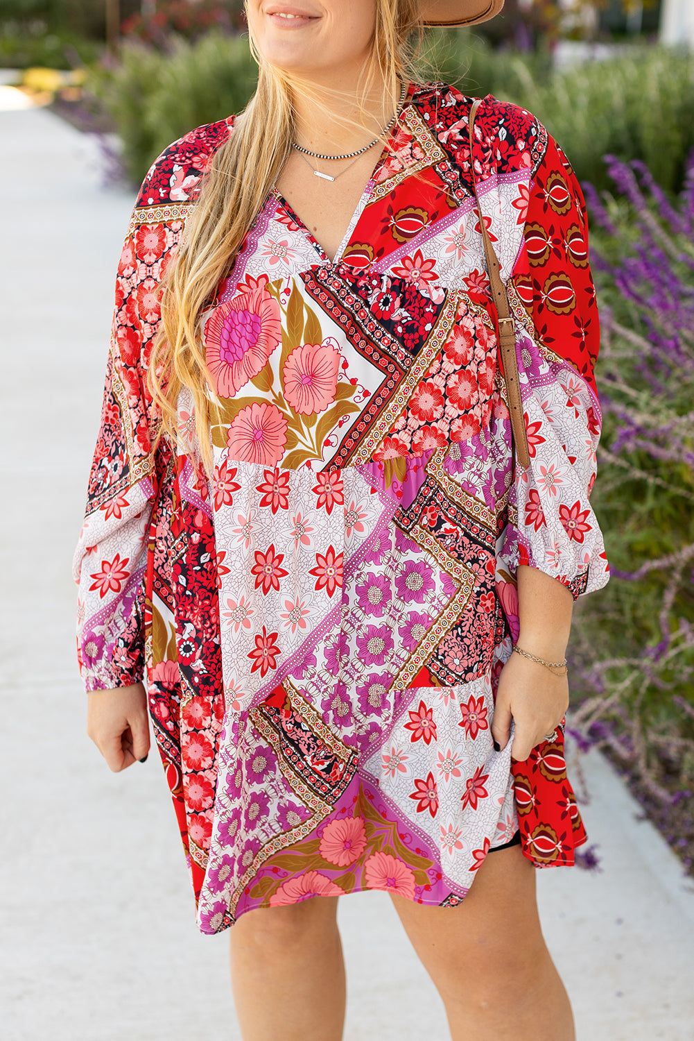 Rose Mixed Floral Dress