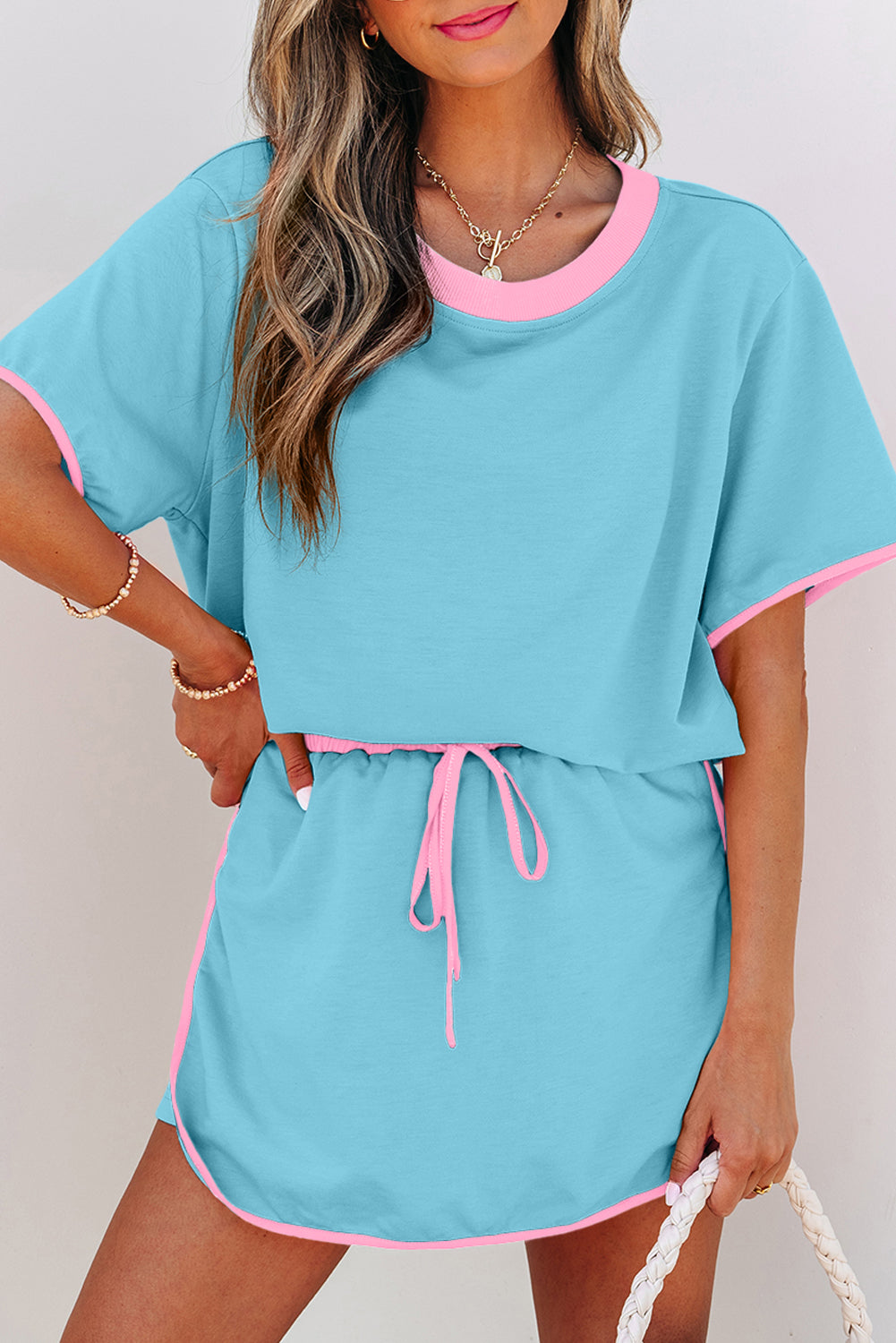 Turquoise Colorblock Set