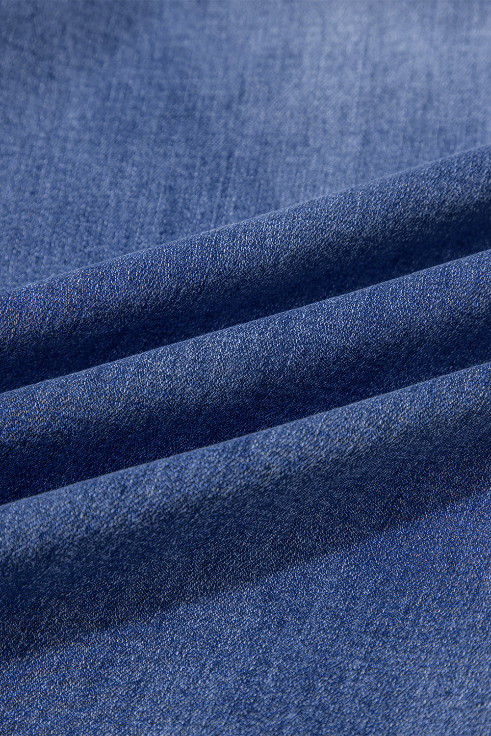 Blue Tailored Straight High Rise Jeans