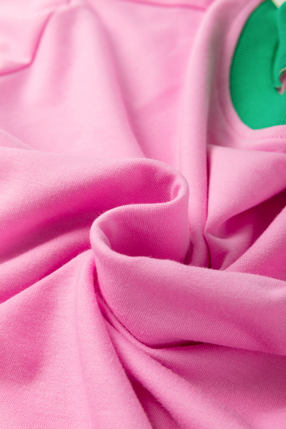 Pink & Green Trim Shirt and Skirt Set