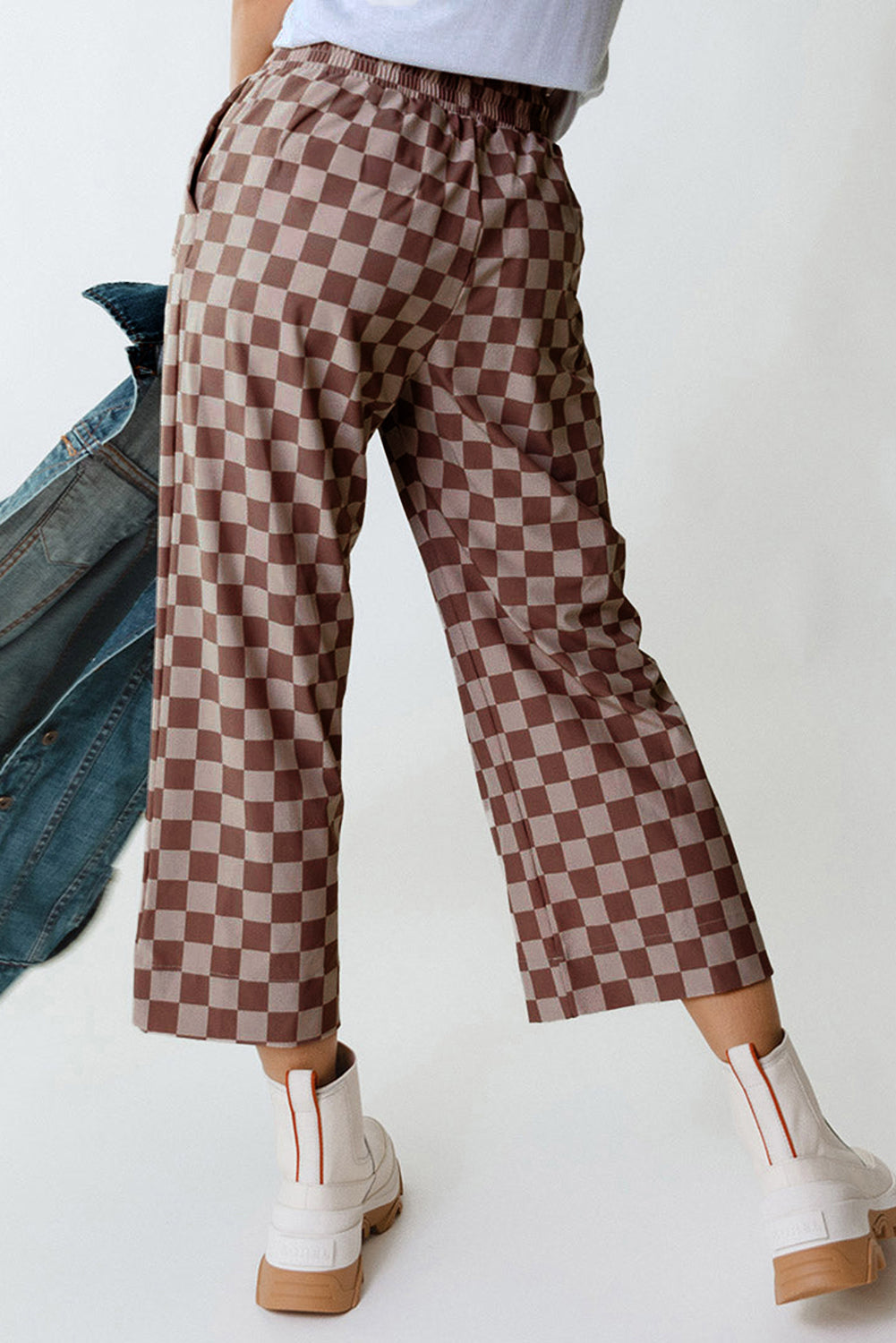 Khaki Checkered Pants