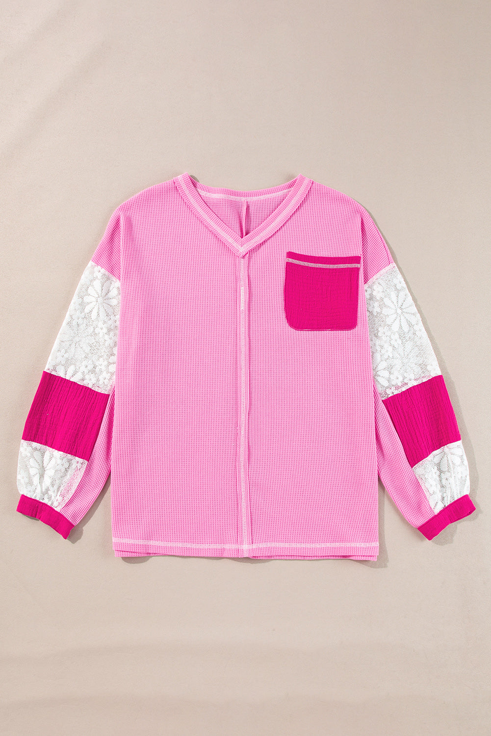 Pink Lace Blouse