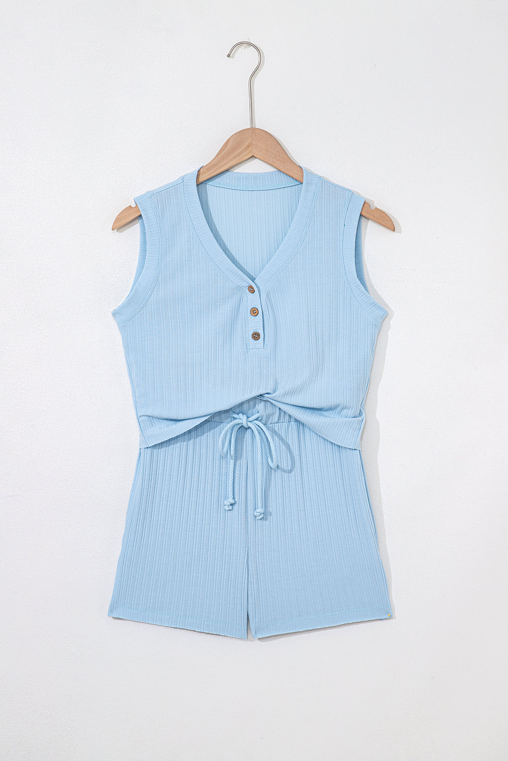 Blue Ribbed Set