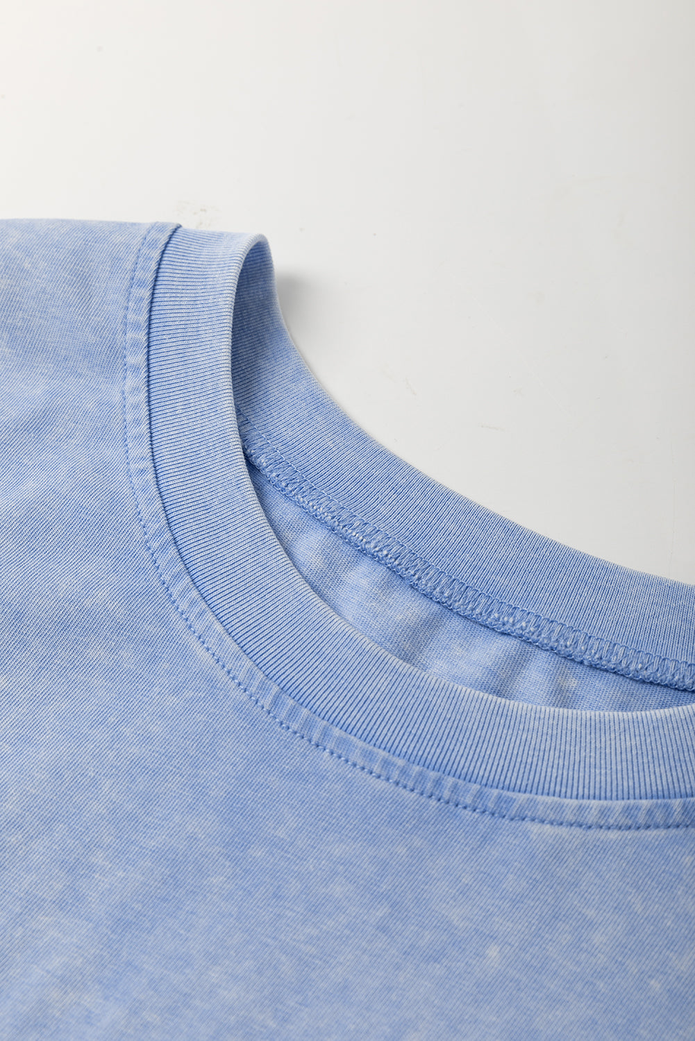 Mineral Wash Flower Mini T Shirt Dress