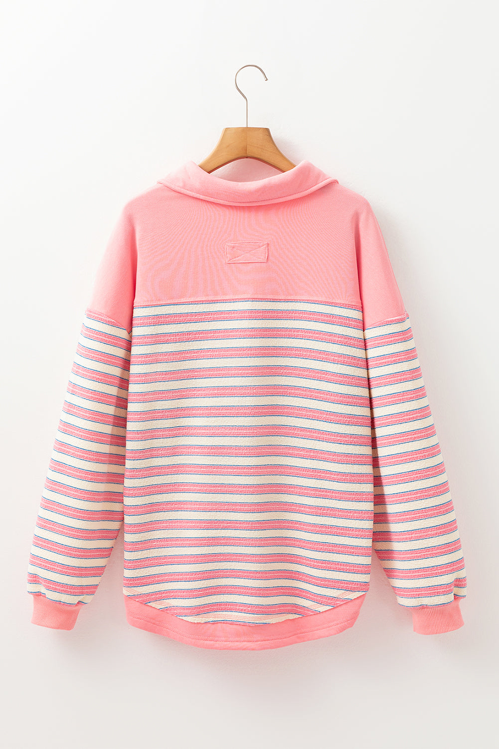 Pink Stripe Buttoned Top